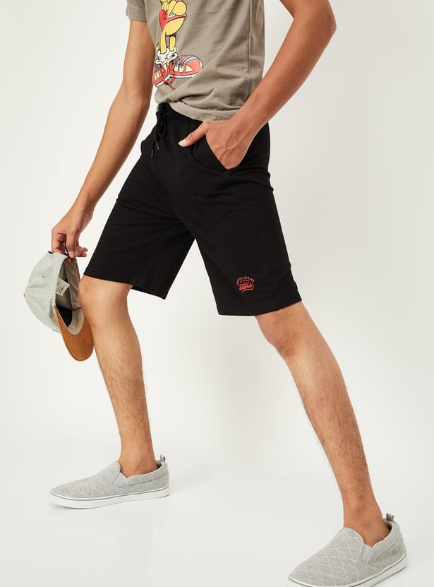 Boys Solid Shorts - Pack of 2