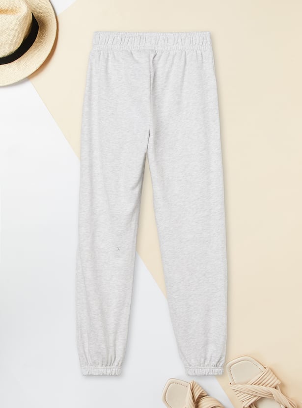 Girls Solid Joggers - Pack of 2