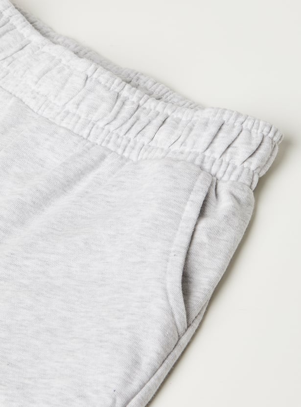 Girls Solid Joggers - Pack of 2