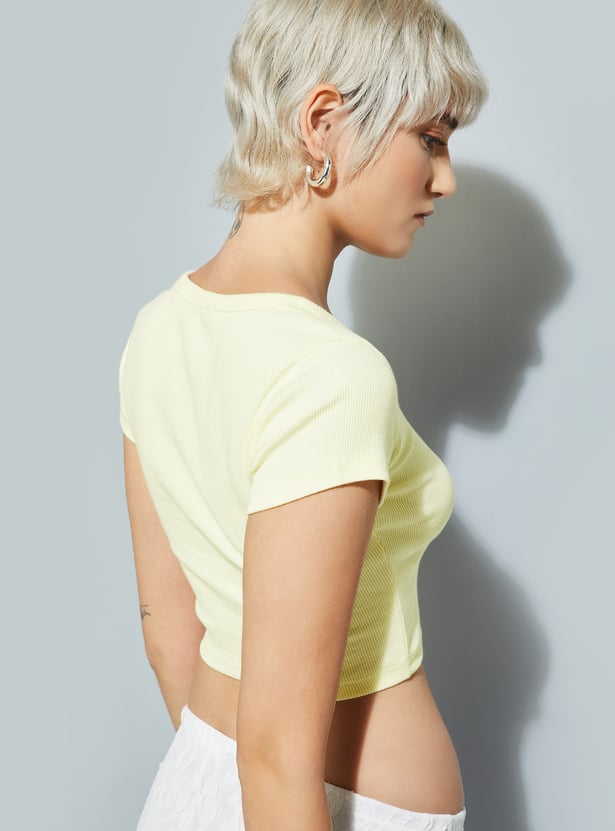 Women Ribbed Cropped Top - Pack of 2