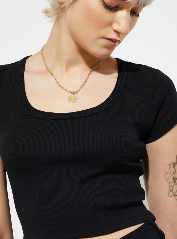 Women Ribbed Cropped Top - Pack of 2