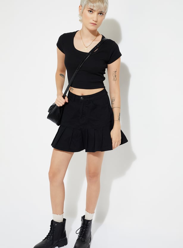 Women Ribbed Cropped Top - Pack of 2