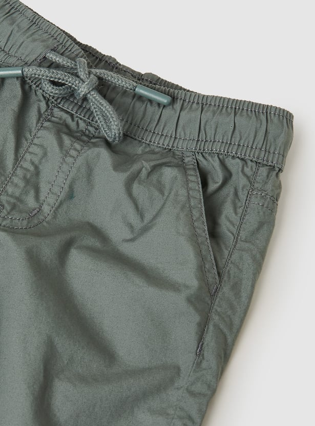 Boys Solid Shorts - Pack of 2