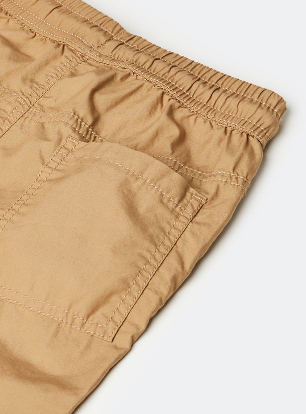 Boys Solid Shorts - Pack of 2