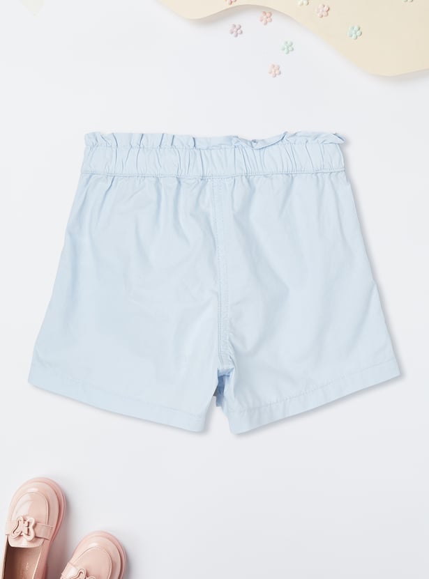 Girls Solid Shorts - Pack of 2