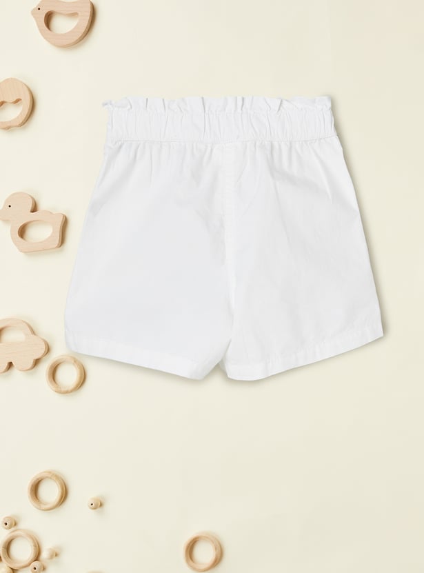 Girls Solid Shorts - Pack of 2