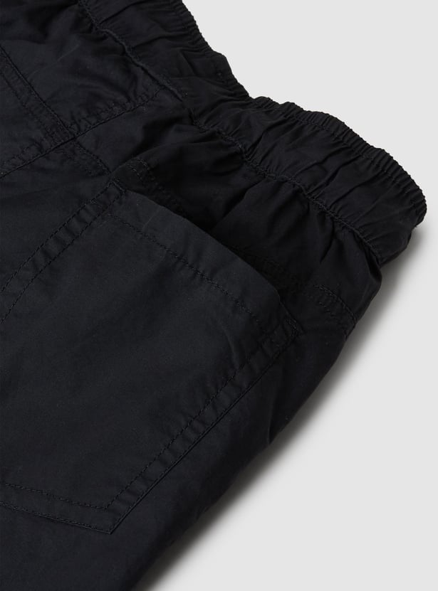 Boys Solid Shorts - Pack of 2