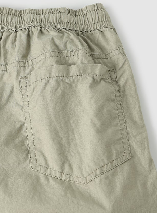 Boys Solid Shorts - Pack of 2
