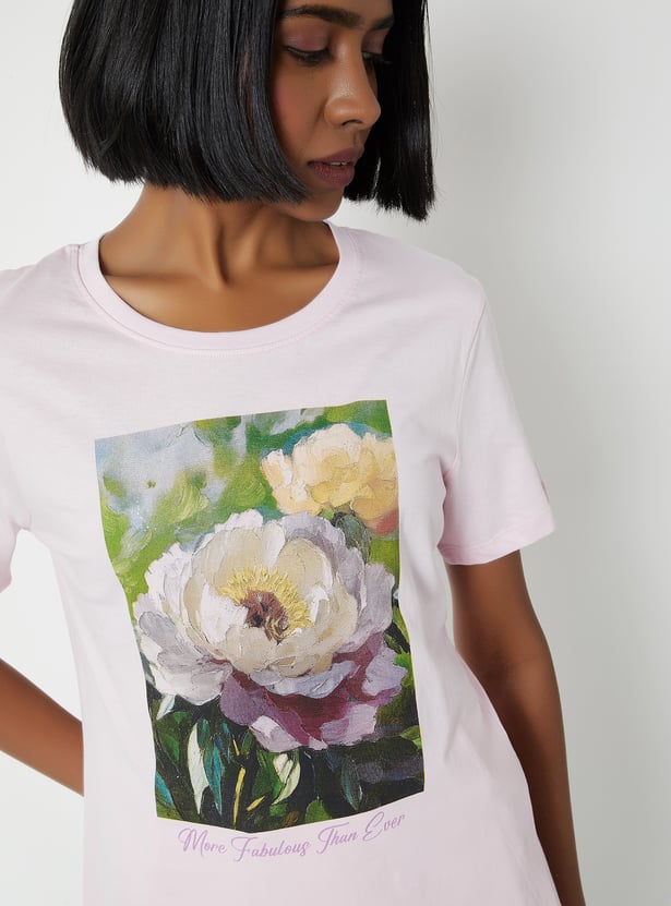 Women Printed T-shirt - Pack of 2