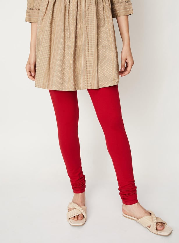 Women Solid Churidars - Pack of 2