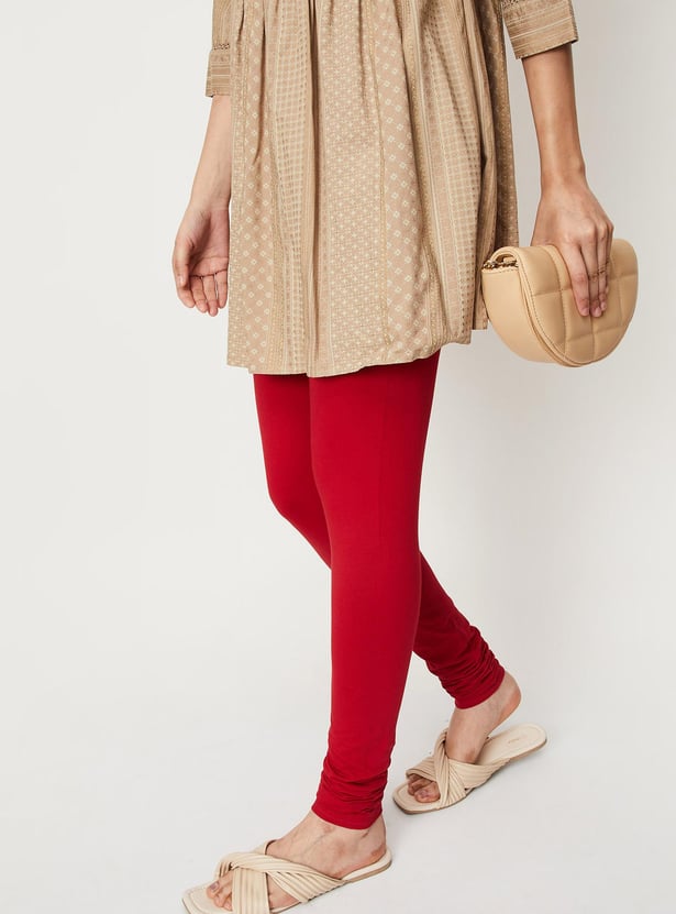 Women Solid Churidars - Pack of 2