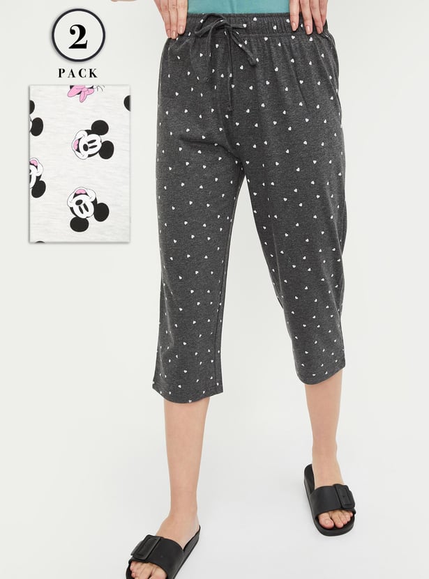 Women Printed Capris - Pack of 2