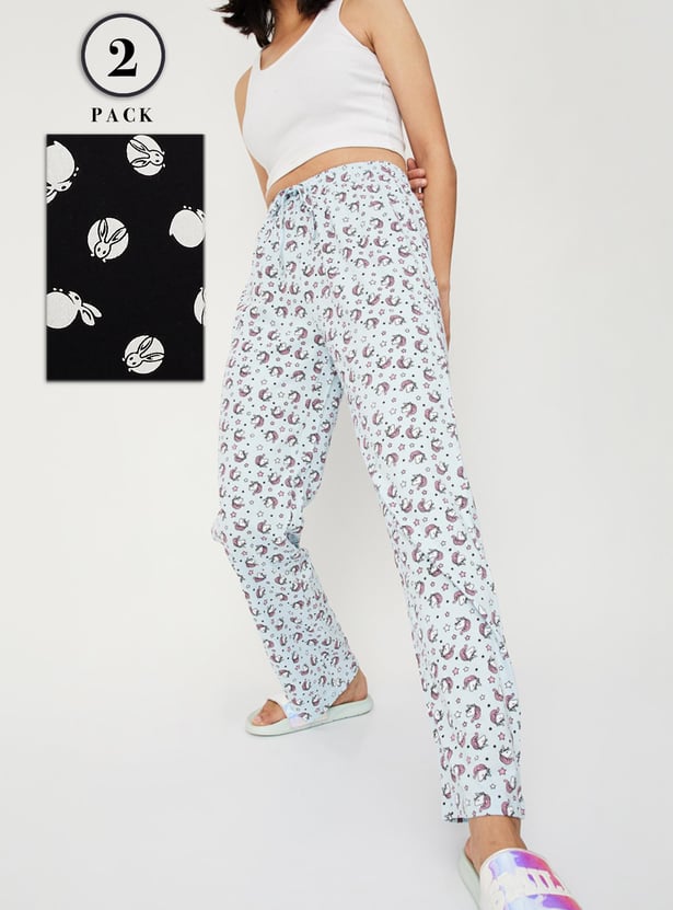 Women Printed Pyjamas - Pack of 2