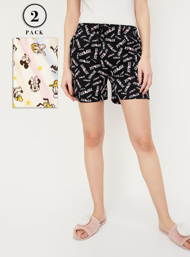 Women Printed Shorts - Pack of 2
