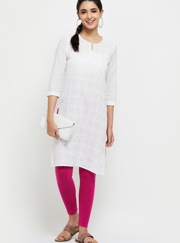 Women Solid Leggings - Pack of 2