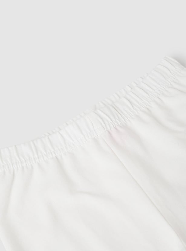 Girls Solid Leggings - Pack of 2