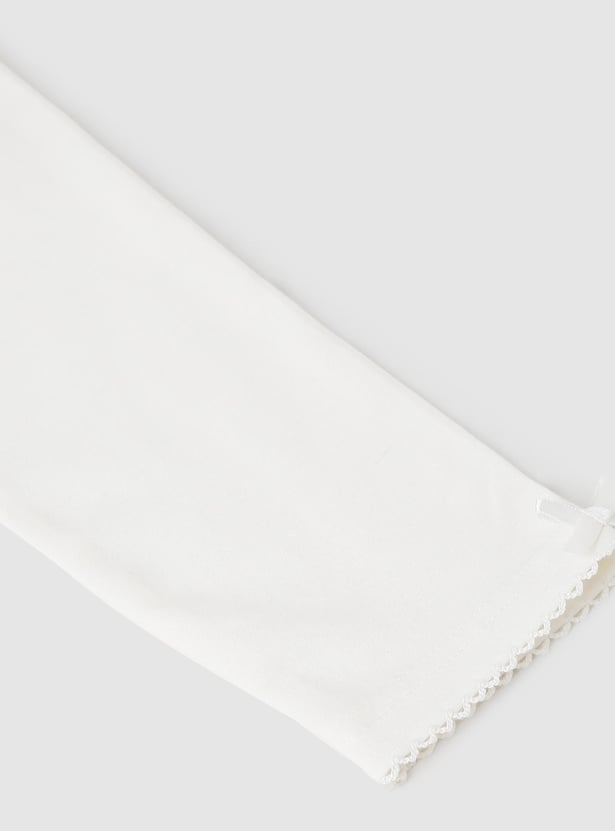 Girls Solid Leggings - Pack of 2