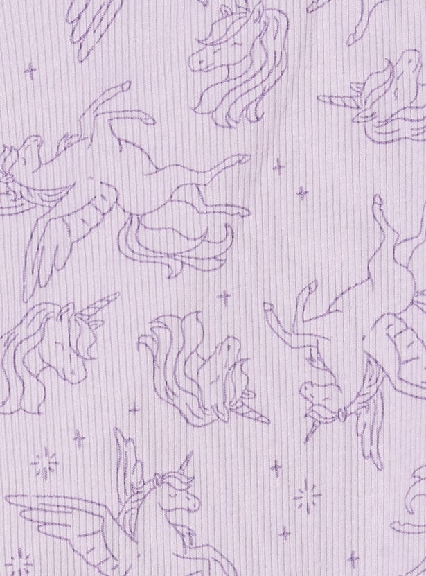 Girls Printed Leggings - Pack of 2