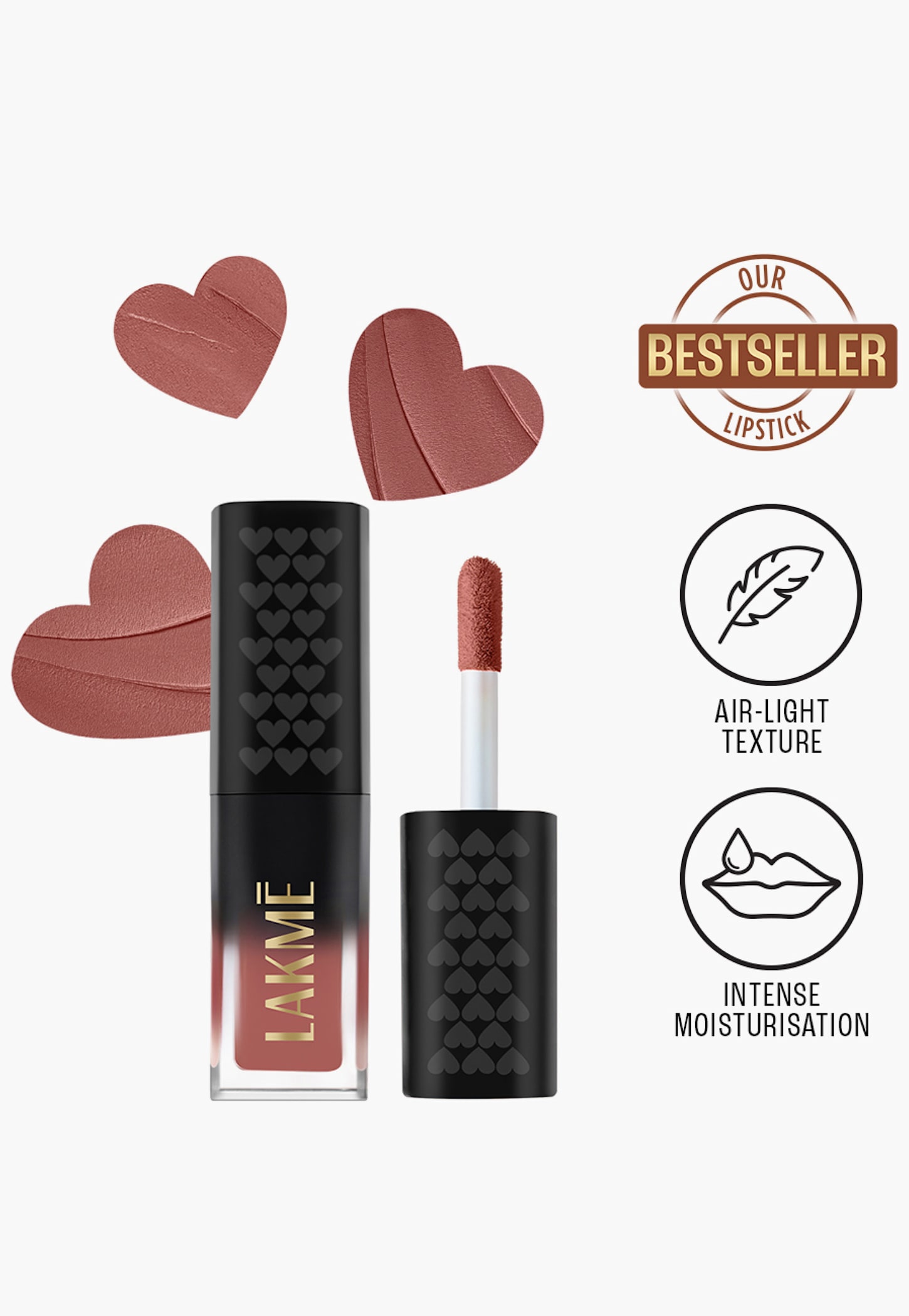 LAKME Xtraordin-airy Mini Lip Mousse - Blush Nude - 1.8g-picture-40