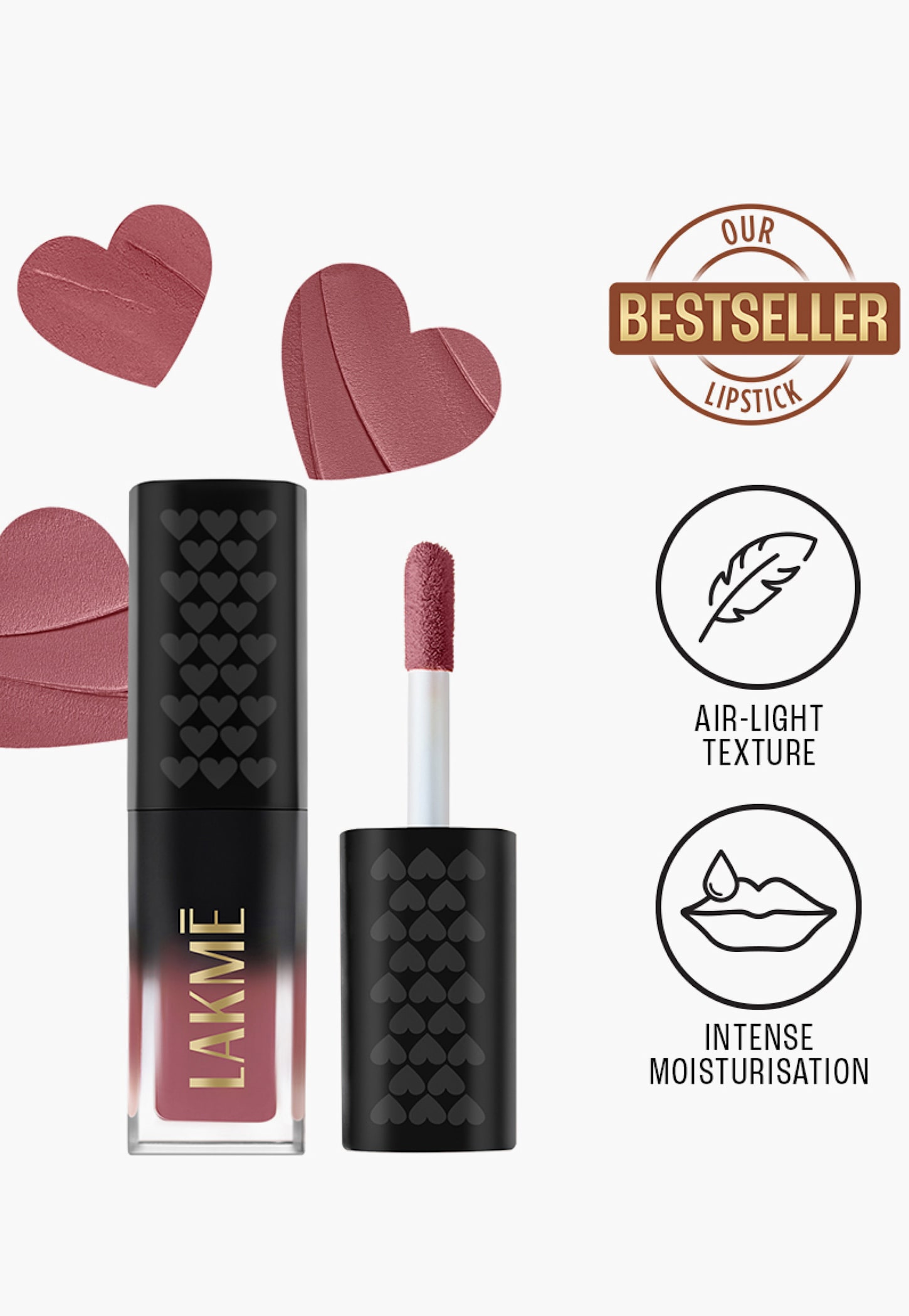 LAKME Xtraordin-airy Mini Lip Mousse - Date Night Pink - 1.8g-picture-20