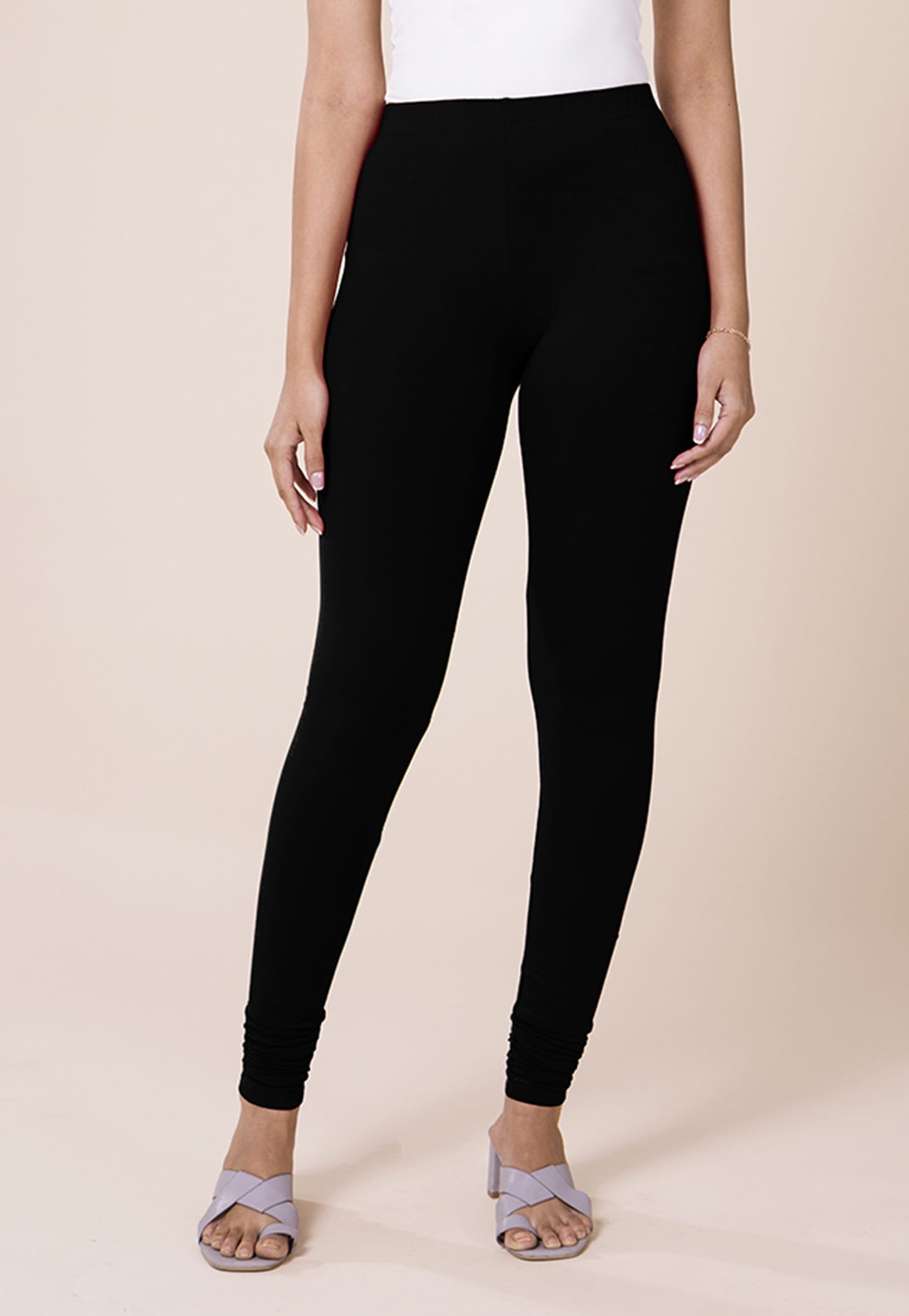 GO COLORS Solid Leggings-picture-41