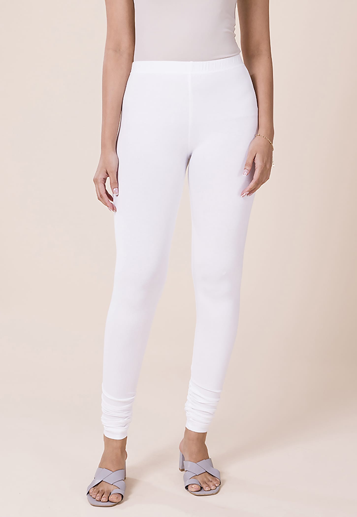GO COLORS Solid Leggings-picture-41