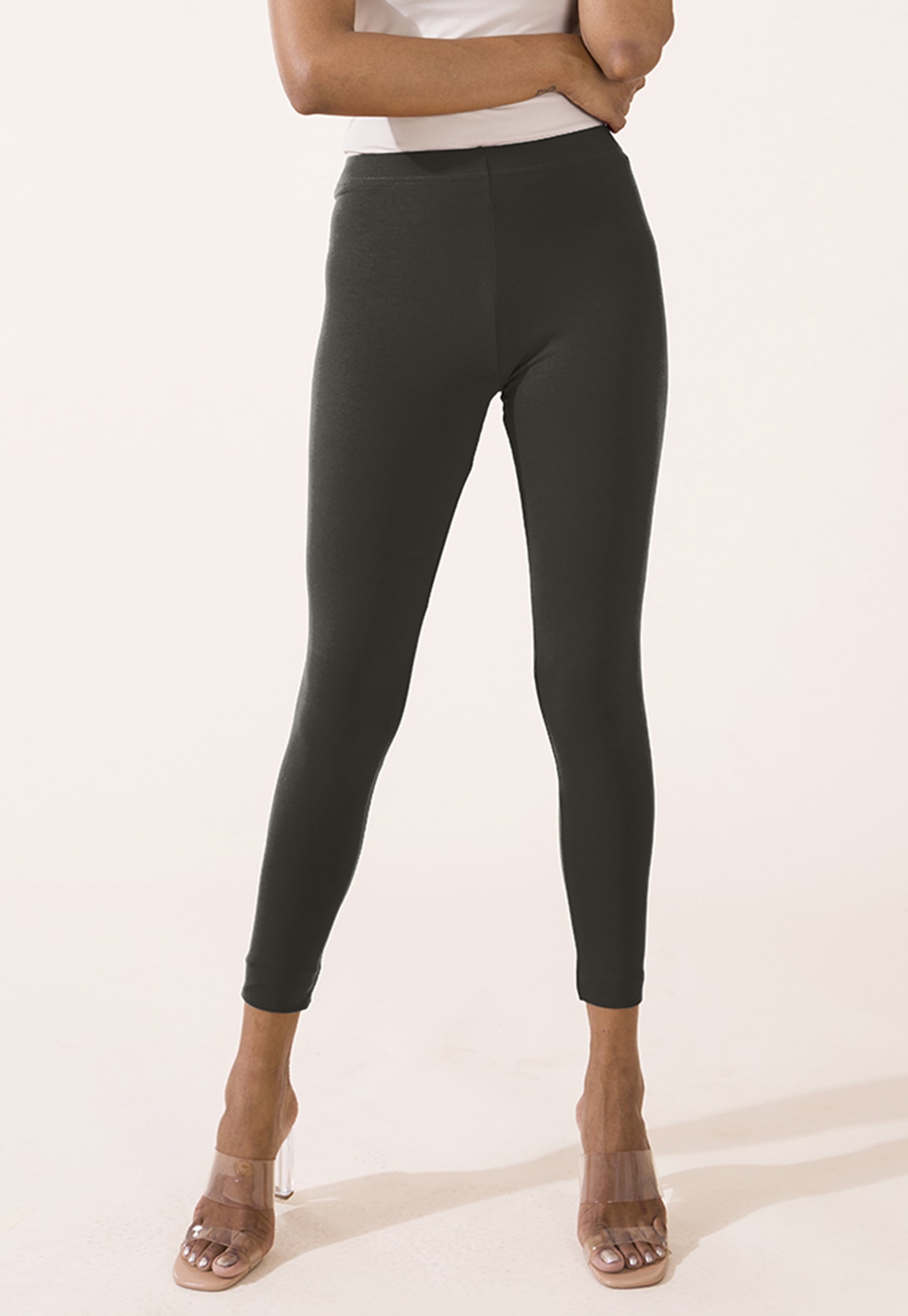 GO COLORS Solid Leggings