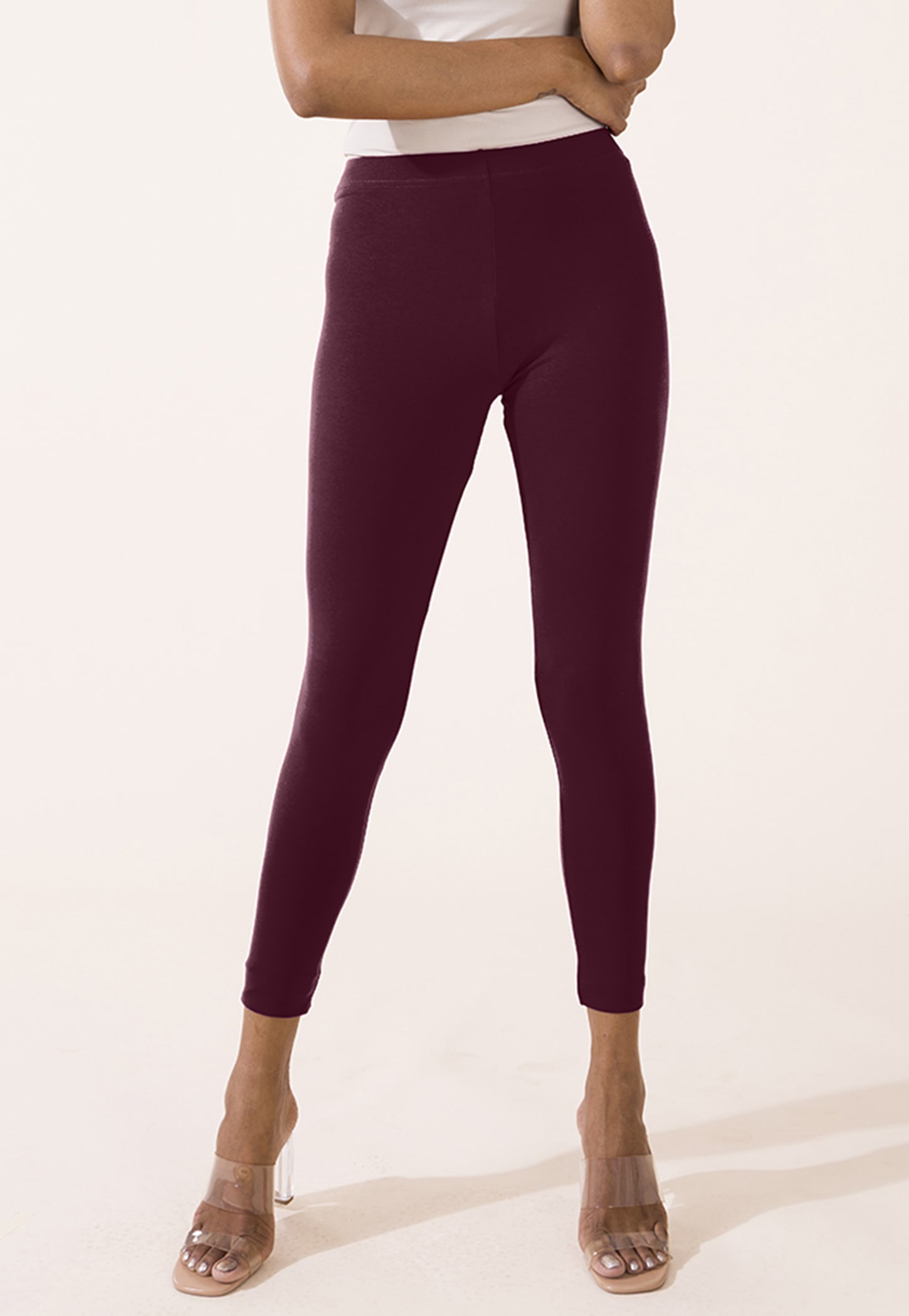 GO COLORS Solid Leggings-picture-33