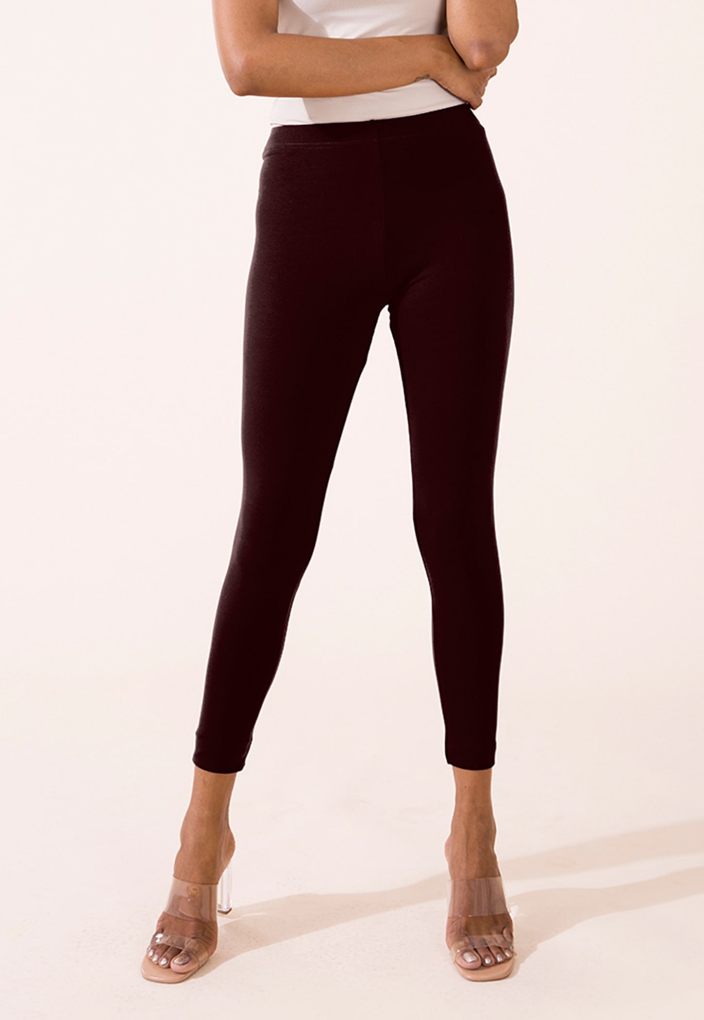 GO COLORS Solid Leggings-picture-46
