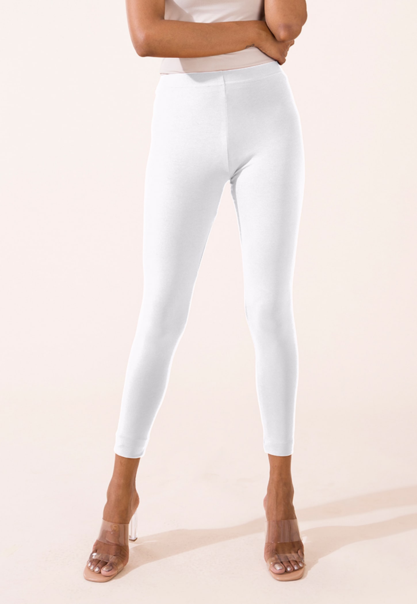 GO COLORS Solid Leggings-picture-43
