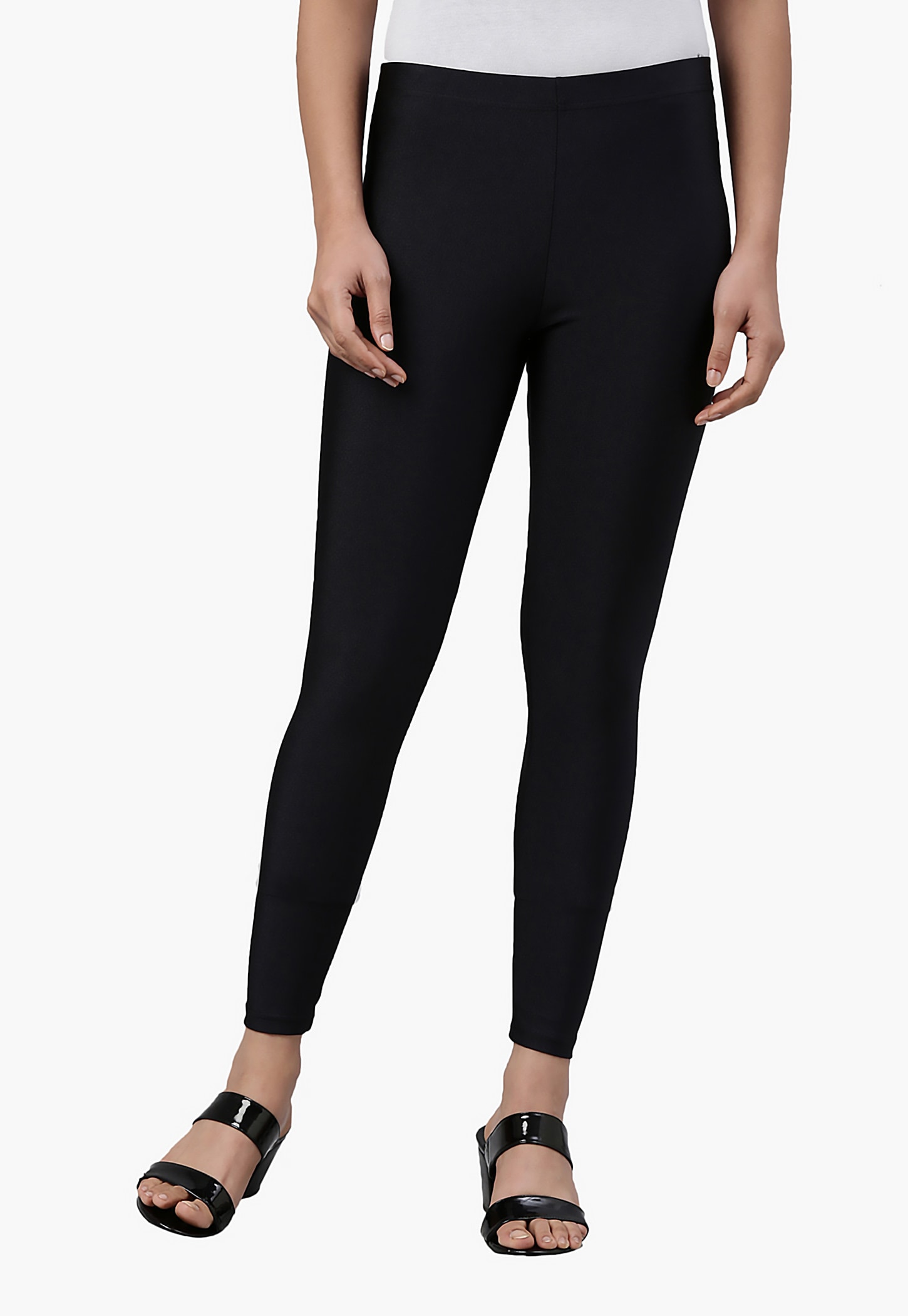 GO COLORS Solid Leggings-image-20