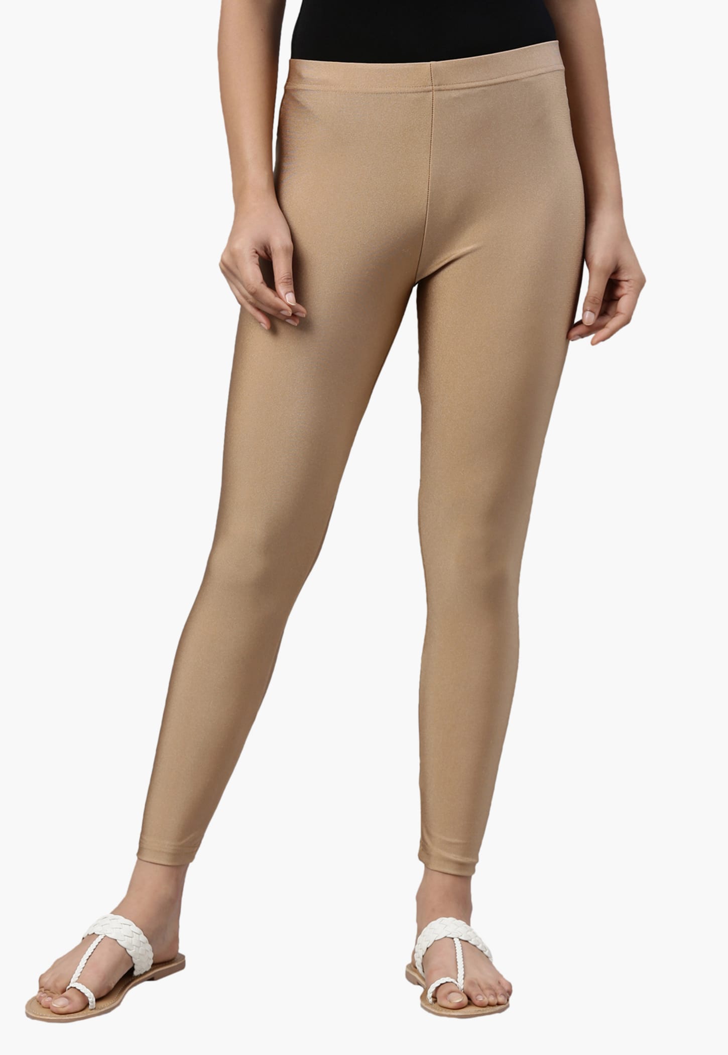 GO COLORS Solid Leggings-picture-54