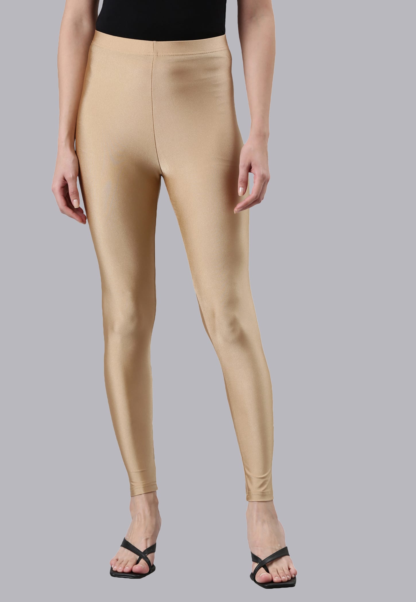 GO COLORS Solid Leggings-picture-45