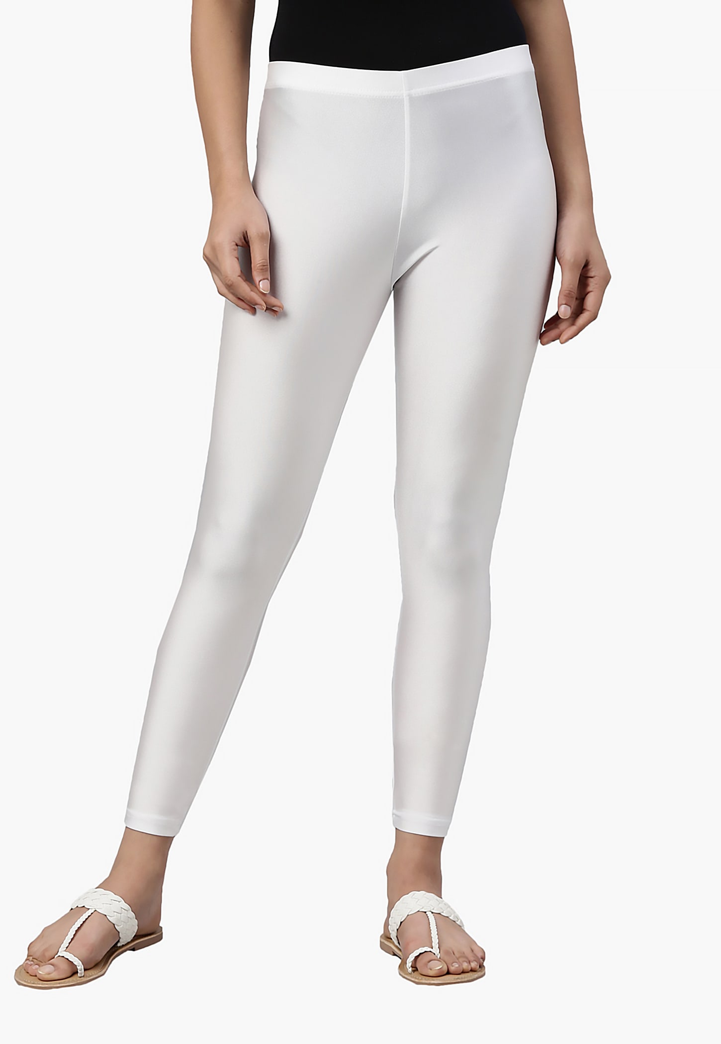 GO COLORS Solid Leggings-picture-43
