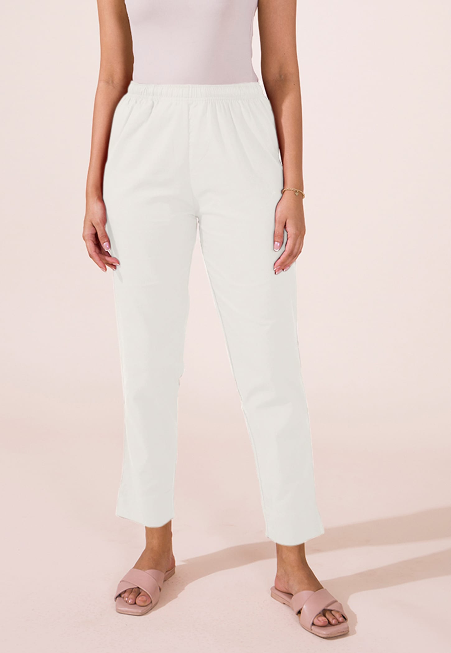 GO COLORS Solid Straight Pants-picture-32