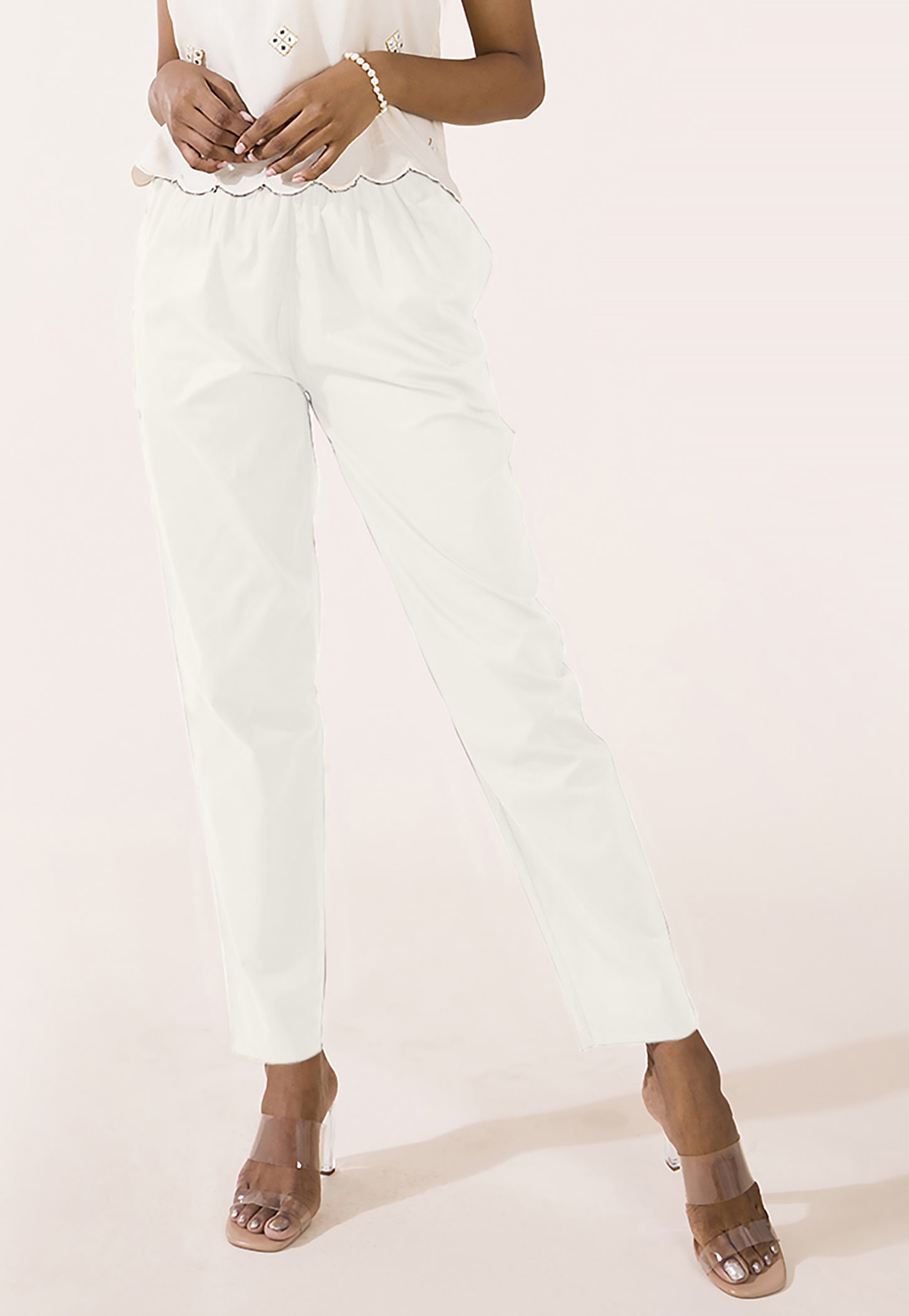 GO COLORS Solid Straight Pants-picture-29