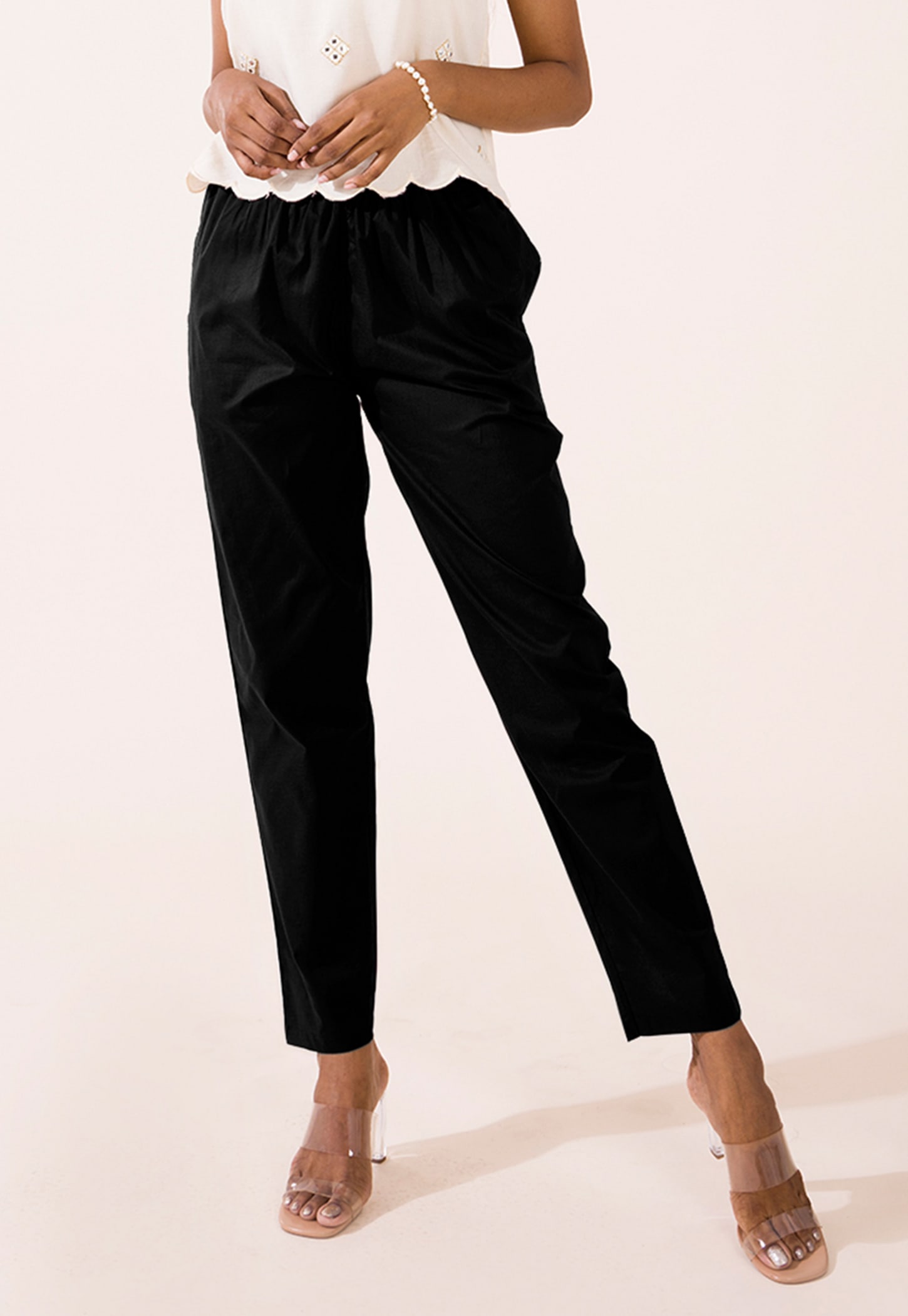 GO COLORS Solid Straight Pants-picture-36