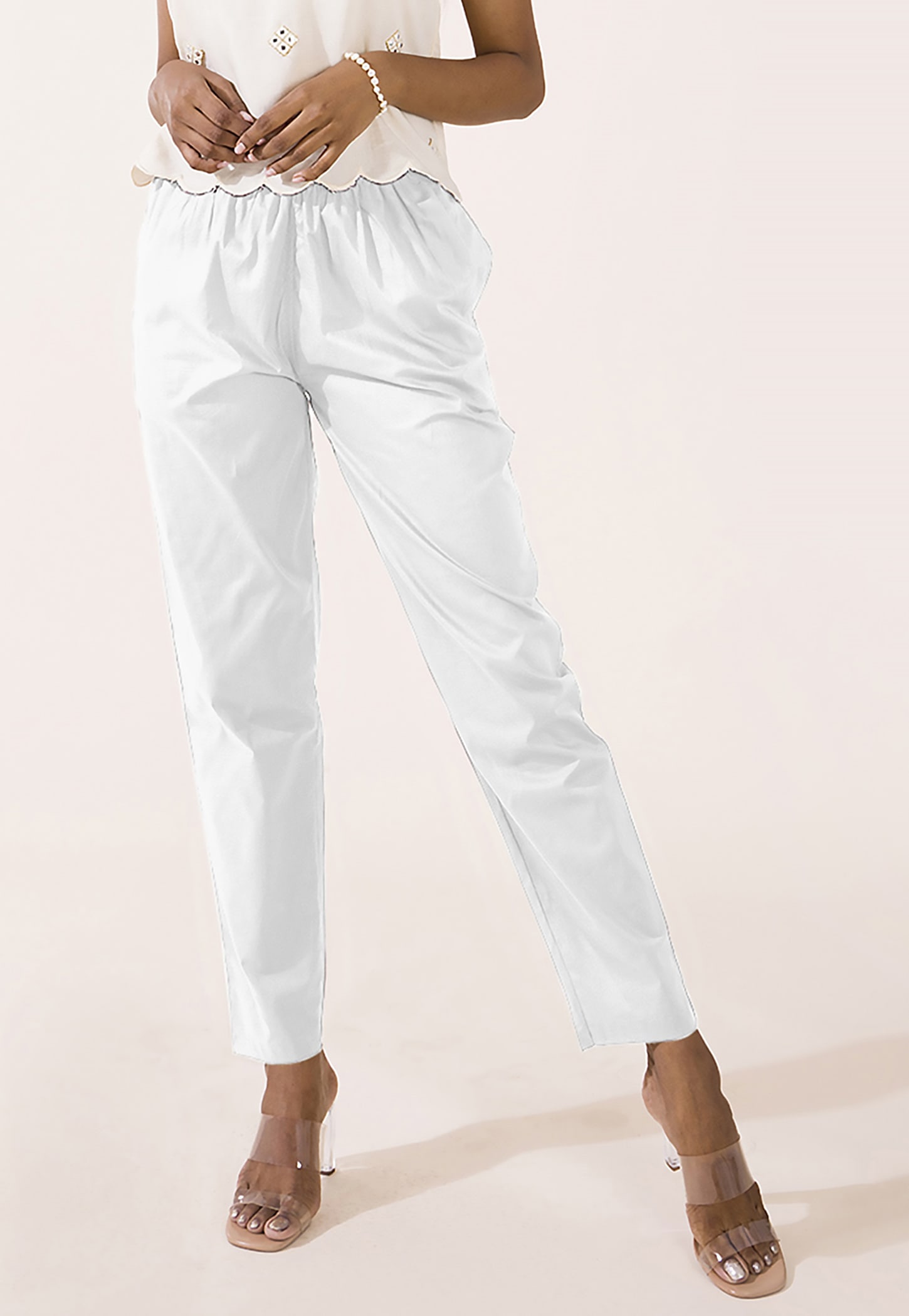 GO COLORS Solid Straight Pants-picture-52