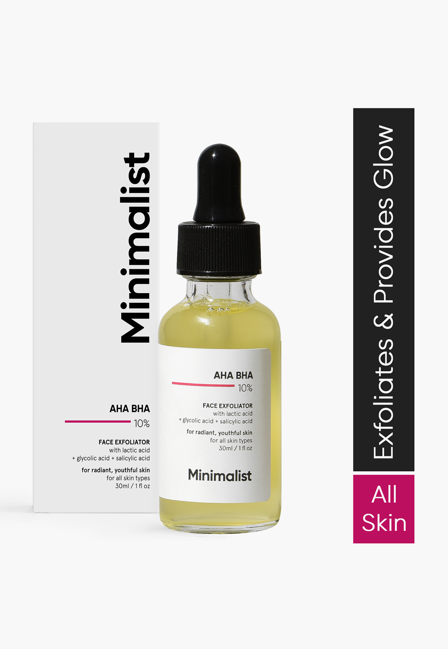 MINIMALIST AHA BHA 10 Percent Face Exfoliator - 30ml-picture-33