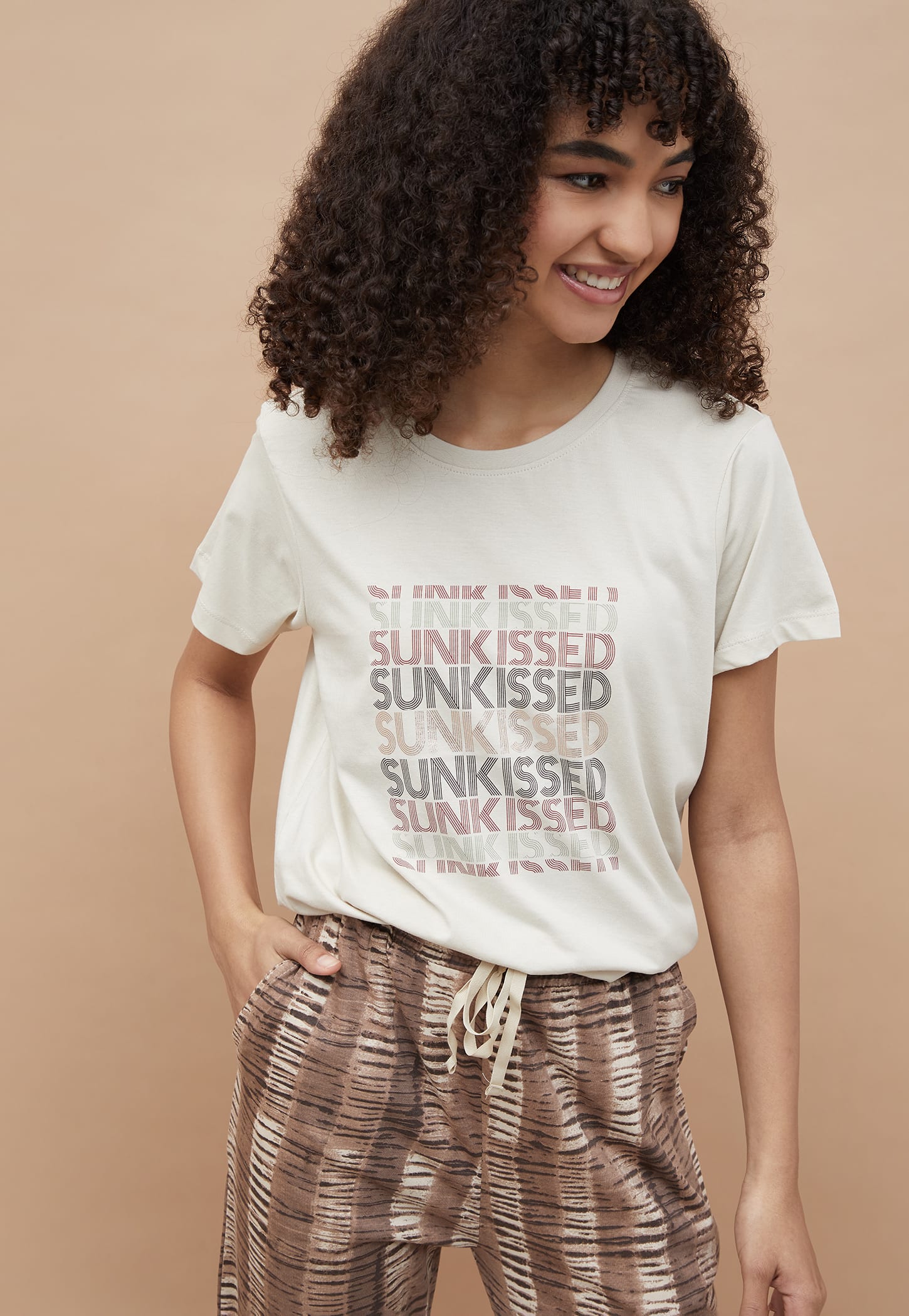 GINGER Typographic Print Lounge T-shirt-picture-38