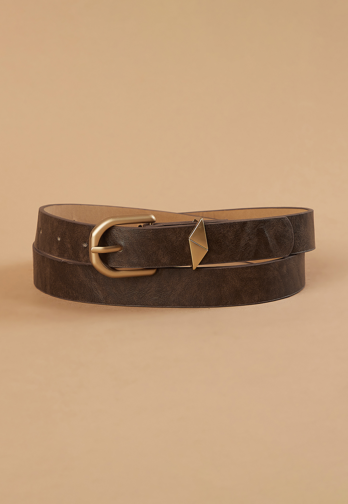 GINGER Textured Tang Buckle Belt-image-9