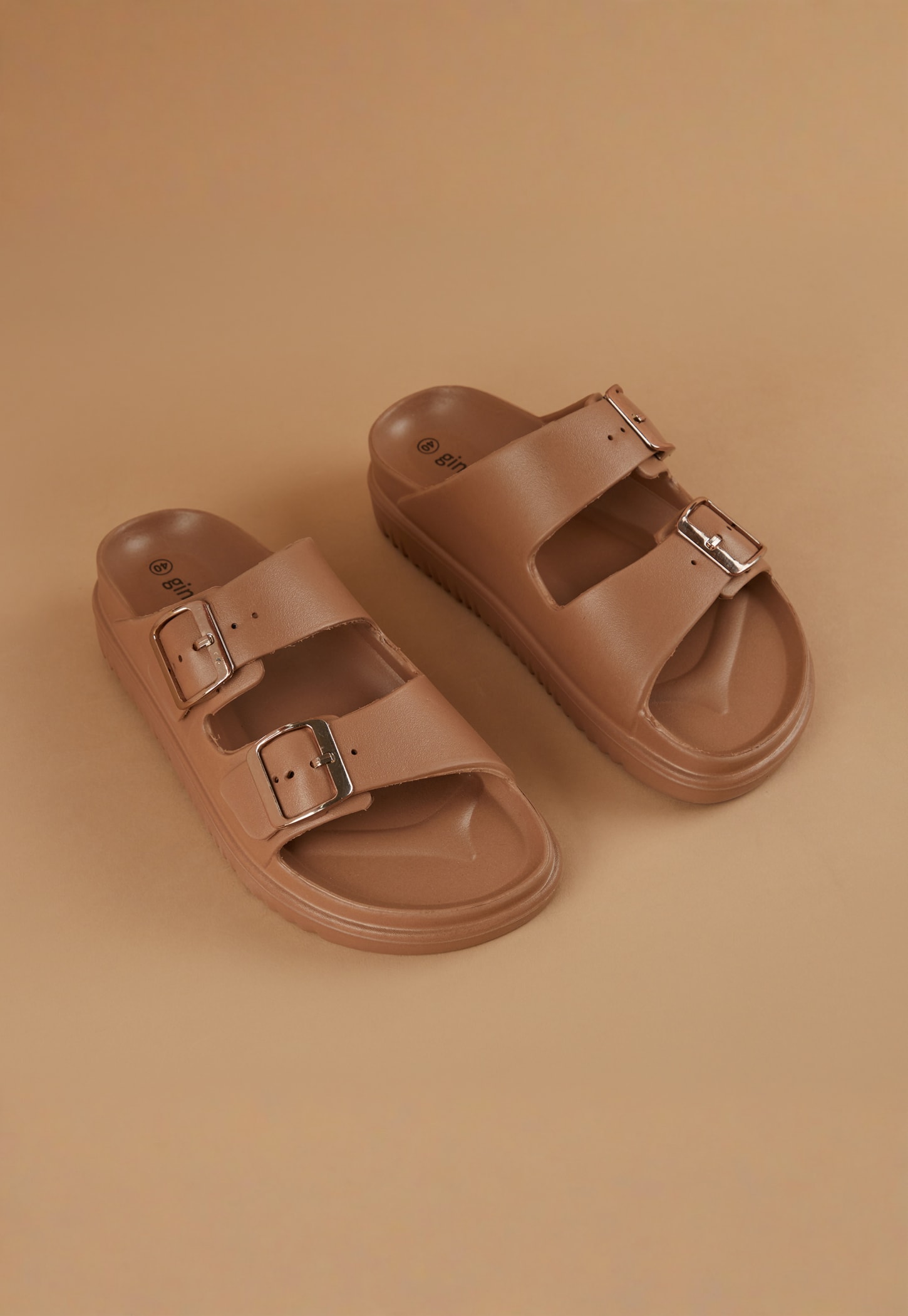 GINGER Solid Buckle Flats-picture-41