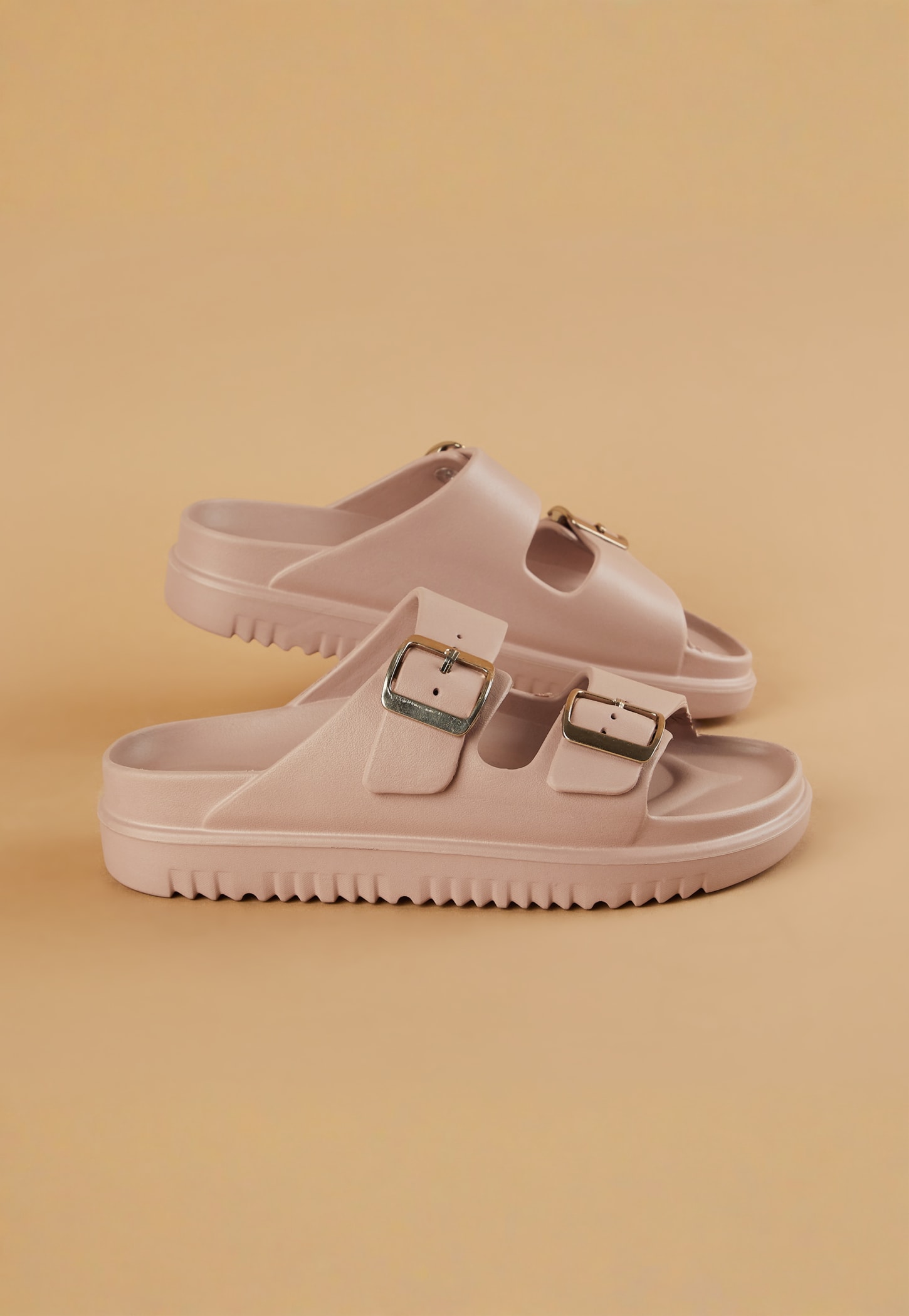 GINGER Solid Buckle Flats-picture-44