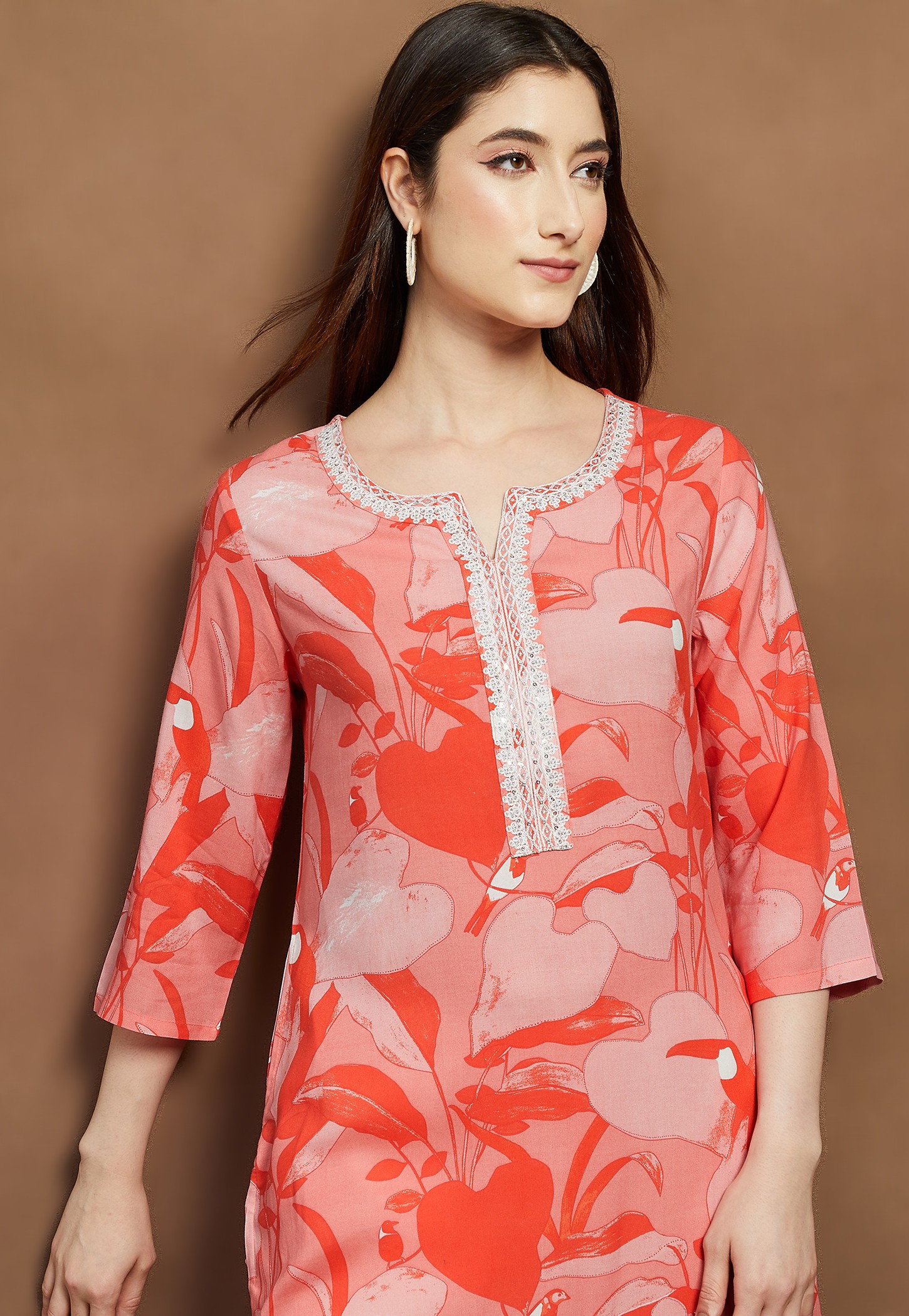 MELANGE Printed Straight Kurta-picture-40