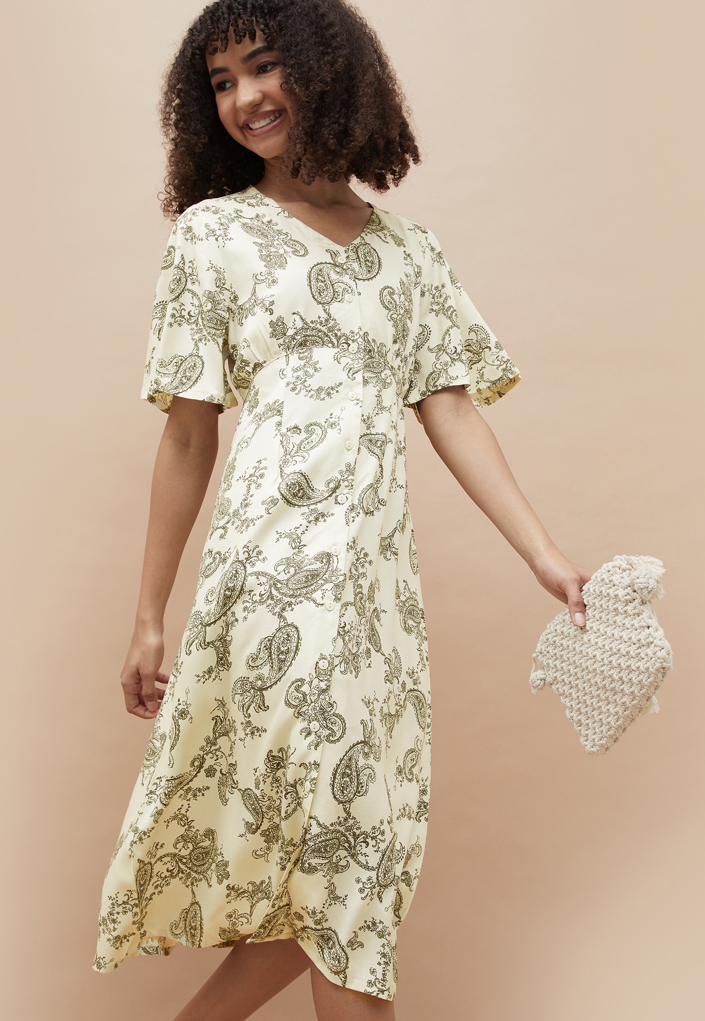 FAME FOREVER Paisley Print A-line Dress-picture-34