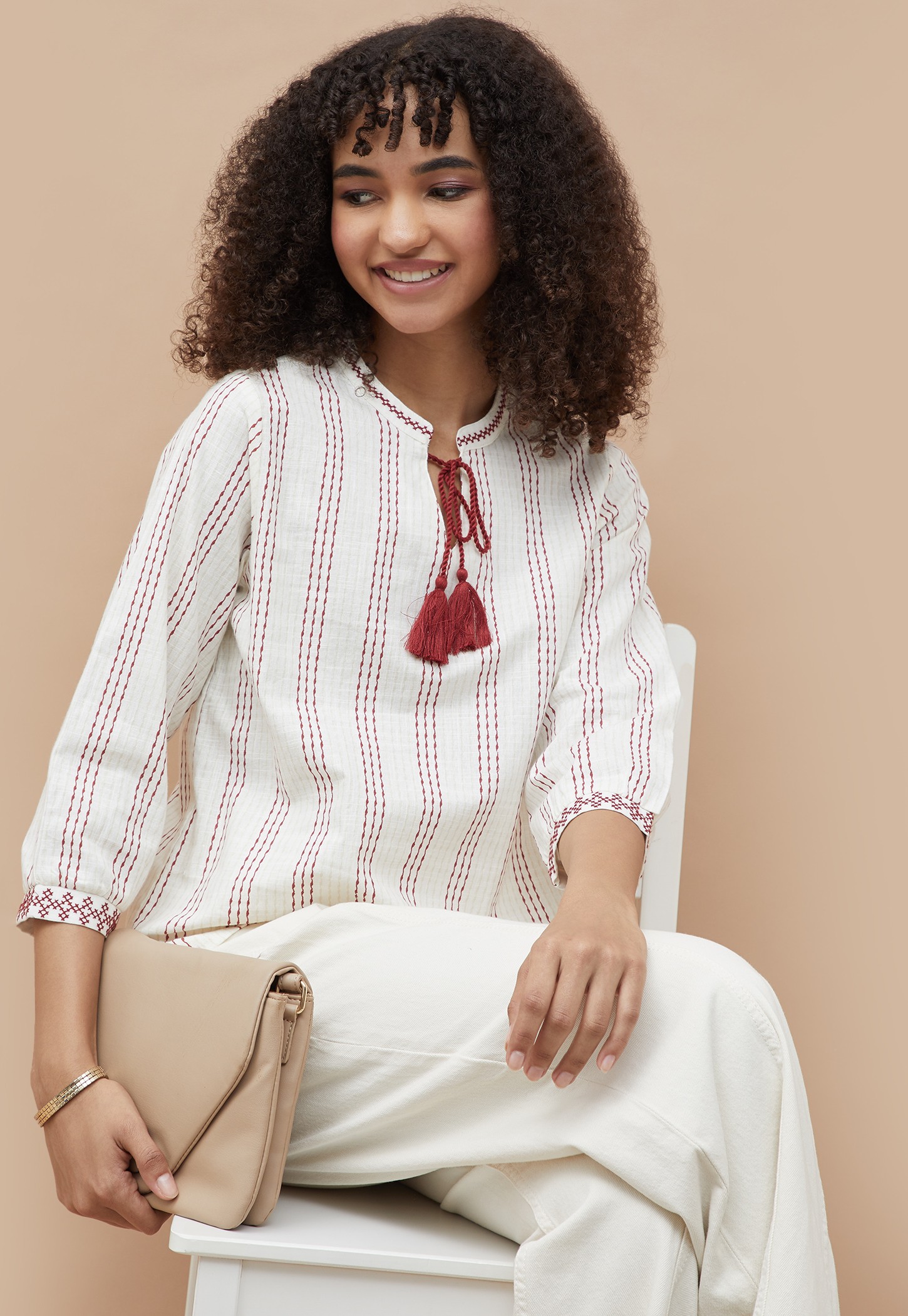 FAME FOREVER Striped Top-picture-33