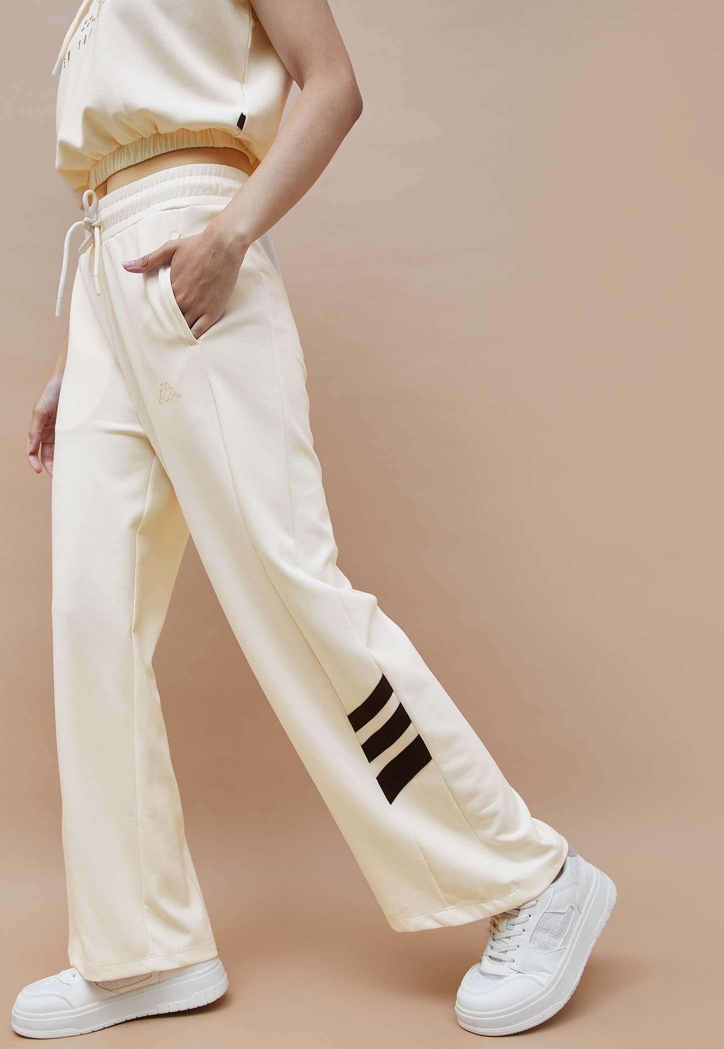 KAPPA Striped Wide Leg Track Pants