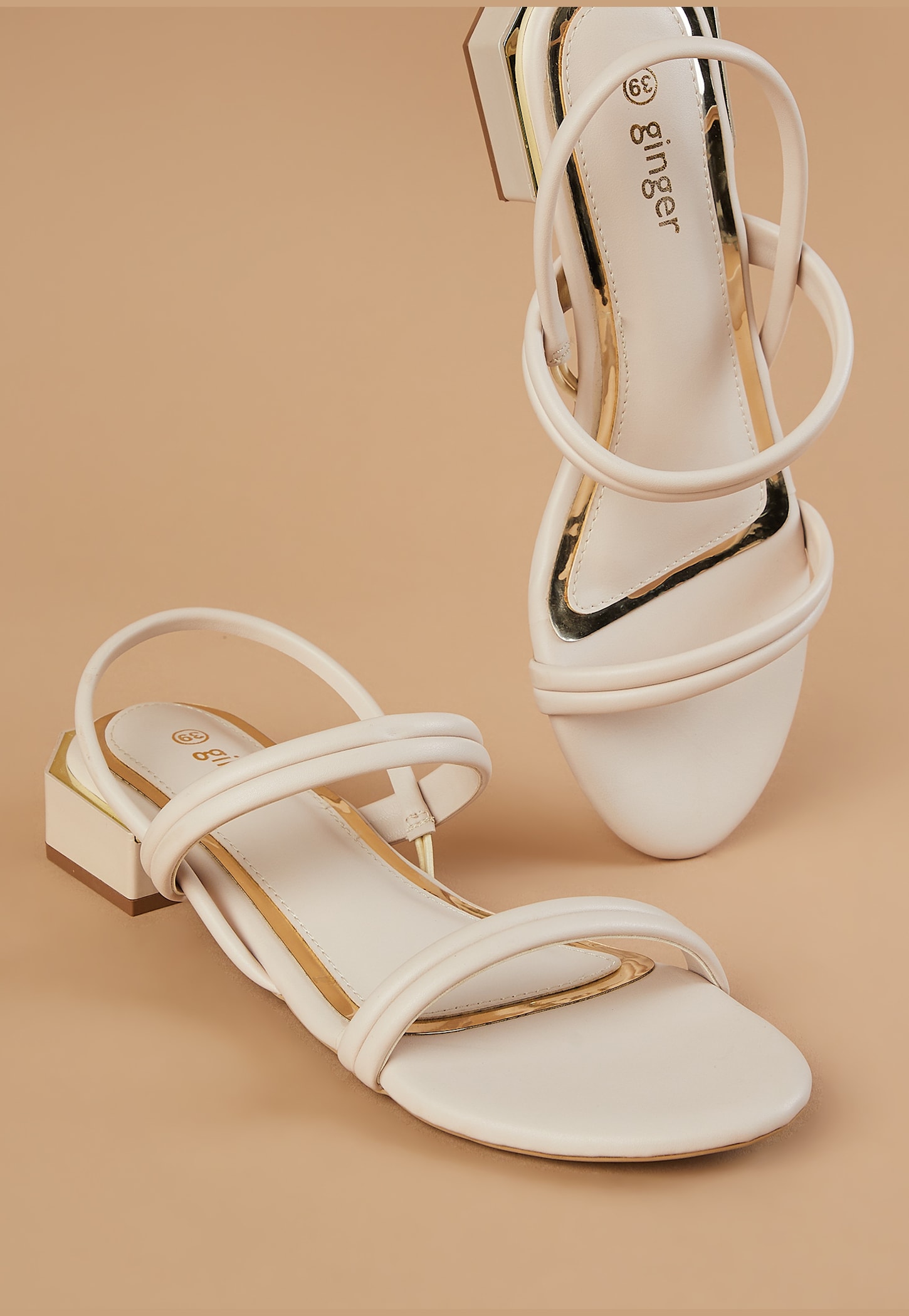 GINGER Solid Strappy Flats-picture-39