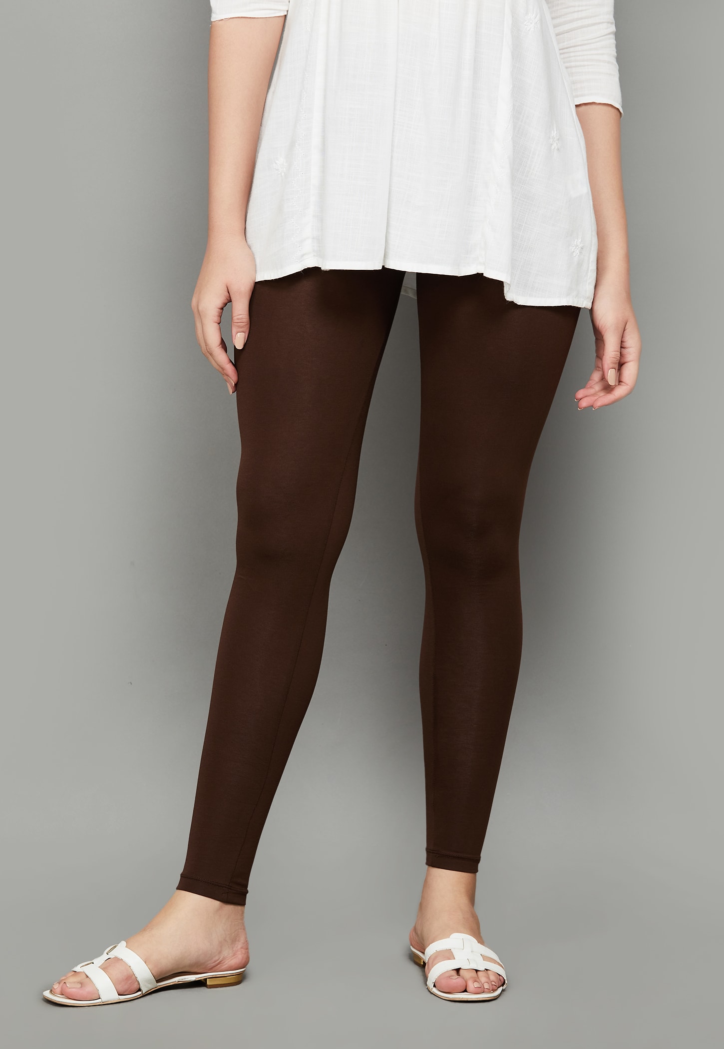 GO COLORS Solid Leggings-picture-12