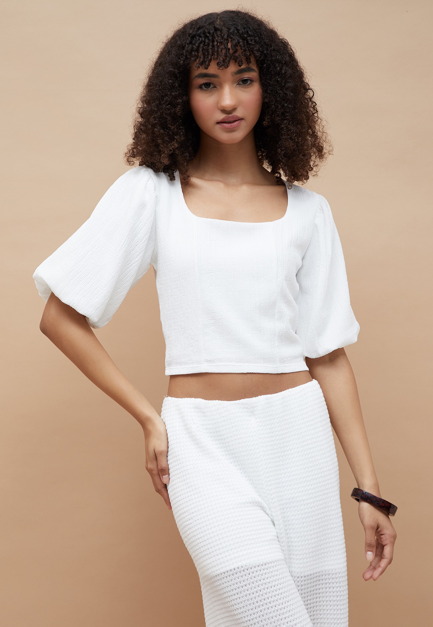 GINGER Textured Crop Top-picture-27